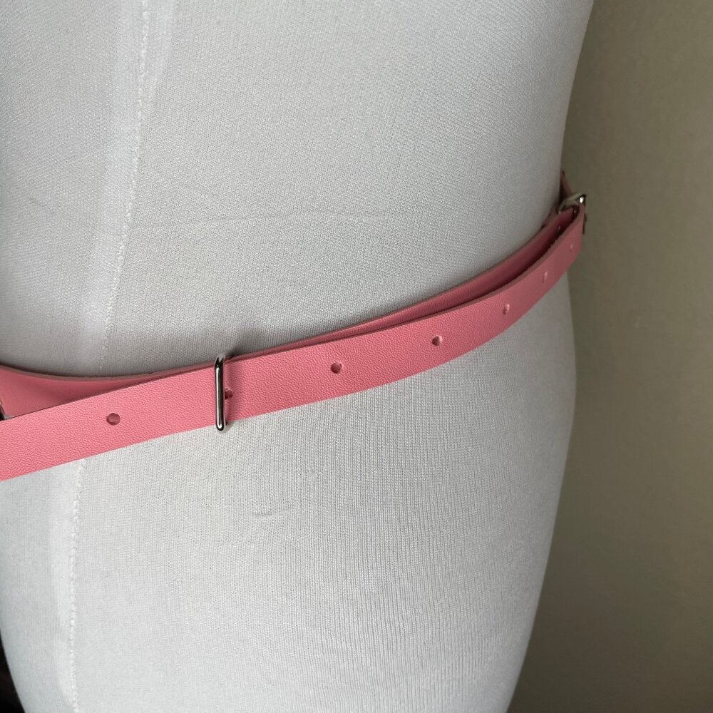 Kawaii Pink Heart Chain Belt - Pastel Goth Harajuku Double Strap - Picture 6 of 8